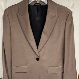 The Curated Classic Blazer Dark Taupe Size Small